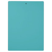 Minimalistische witte script waardering teal blauw klembord (Achterkant)