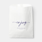 Minimalistische Witte Trouwgunstzak Bedankzakje (Voorkant)