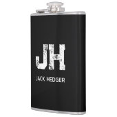 MINIMALISTISCHE WITTE TWEELITTERIGE MONOGRAM NAAM HEUPFLES (Links)