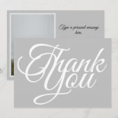 Minimalistische witte typografie foto licht grijs (Voorkant / Achterkant)