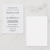 Minimalistische witte welkomstbord Sjabloon (Voorkant / Achterkant)