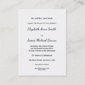 Minimalistische witte welkomstbord Sjabloon (Voorkant)