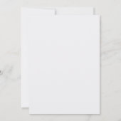 Minimalistische witte welkomstbord sjabloon kaart (Achterkant)