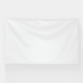 Minimalistische witte welkomstbord Sjabloon Spandoek (Horizontaal)