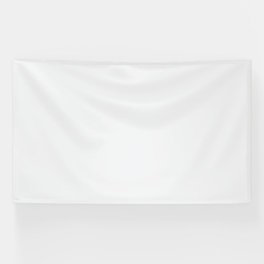 Minimalistische witte welkomstbord Sjabloon Spandoek (Horizontaal)