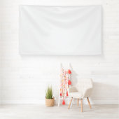 Minimalistische witte welkomstbord Sjabloon Spandoek (Insitu)