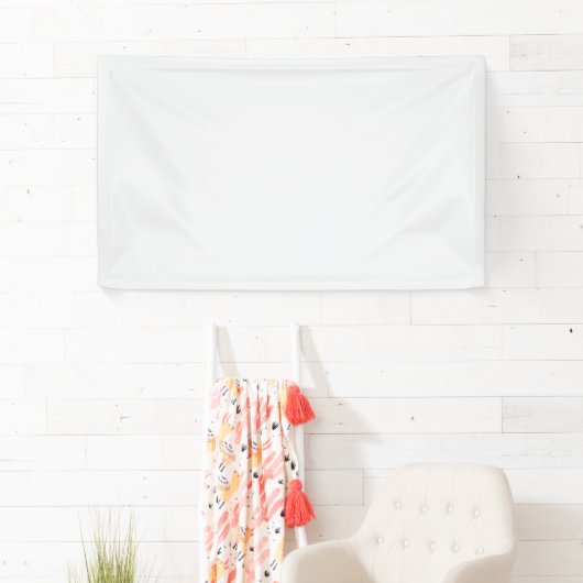 Minimalistische witte welkomstbord Sjabloon Spandoek (Insitu)