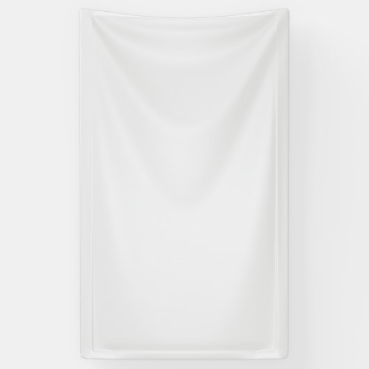 Minimalistische witte welkomstbord Sjabloon Spandoek (Verticaal)