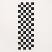 Minimalistische witte yogamat met zwart vierkant a (Voorkant)