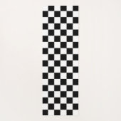 Minimalistische witte yogamat met zwart vierkant a (Achterkant)