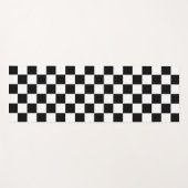 Minimalistische witte yogamat met zwart vierkant a (Voorkant (horizontaal))