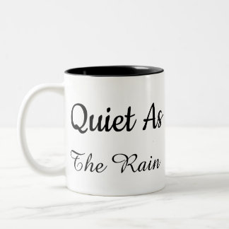 Minimalistische witte & zwarte citaten mok. tweekleurige koffiemok