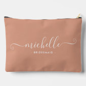 Minimalistische Woestijn Koraal Gepersonaliseerde  Etui (Achterkant)