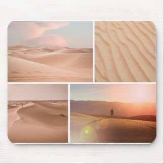 Minimalistische woestijnduinen zonsondergang lands muismat
