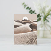 Minimalistische woestijnkunst briefkaart (Staand voorkant)