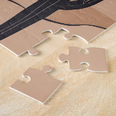 Minimalistische woestijnkunst legpuzzel (Zijkant)