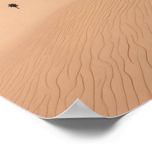 Minimalistische woestijnkunst poster (Hoek)