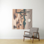Minimalistische woestijnkunst wandkleed (In Situ (horizontaal))