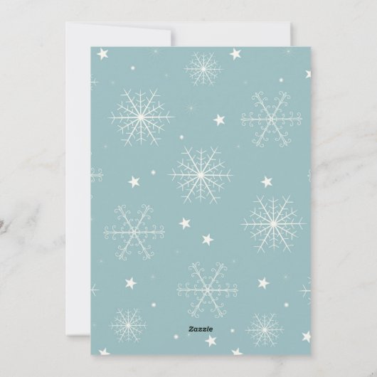 Minimalistische wonderen van zijn liefdeskerstfoto feestdagenkaart (Achterkant)