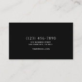 Minimalistische woningbouw Luxe Business Visitekaartje (Achterkant)