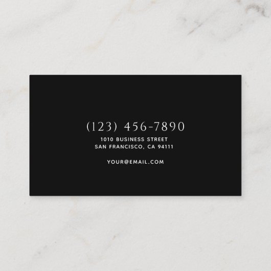 Minimalistische woningbouw Luxe Business Visitekaartje (Achterkant)