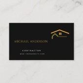 Minimalistische woningbouw Luxe Business Visitekaartje (Voorkant)