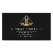 Minimalistische woningbouw Luxe Magnetisch Visitekaartje (Voorkant)