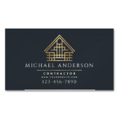 Minimalistische woningbouw Luxe Magnetisch Visitekaartje (Voorkant)