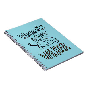 Minimalistische World's Best Walker Schildpad Lijn Notitieboek