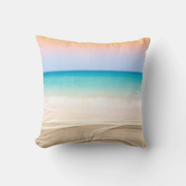 Minimalistische Worpillow – Zonsondergang Oceaan G Kussen