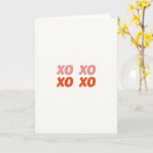 Minimalistische Xo Valentijnskaart Kaart (Gele Bloem)