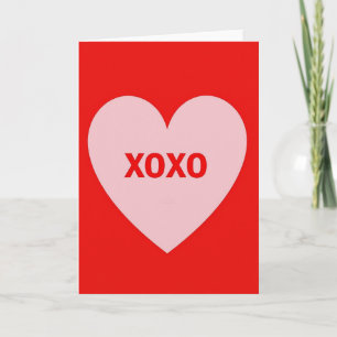 Minimalistische Xoxo Kaart