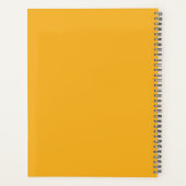 Minimalistische Yellow Flower Abstracte kunst Planner (Achterkant)