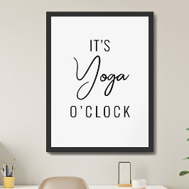 Minimalistische Yoga Kunst –  Inspirerend Poster