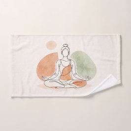 Minimalistische yogameditatiehanddoek handdoek