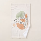 Minimalistische yogameditatiehanddoek handdoek (Handdoek)