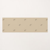 Minimalistische Yorkie yogamat | Aangepaste naam h (Achterkant (horizontaal))