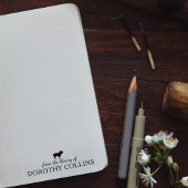 Minimalistische Yorkshire hond uit de bibliotheek  Rubberstempel