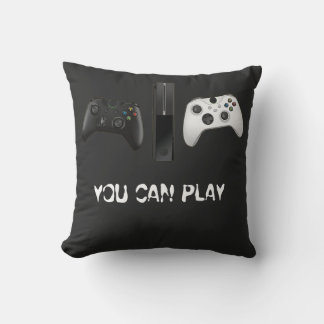 Minimalistische "You Can Play" Gamecontroller Kussen