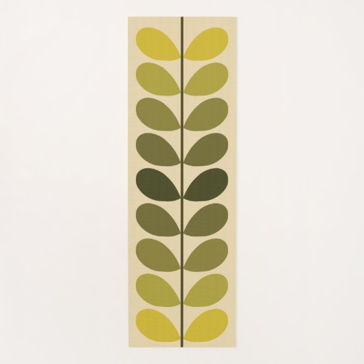 Minimalistische zachte aardse kleurstam yogamat (Voorkant)