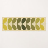 Minimalistische zachte aardse kleurstam yogamat (Voorkant (horizontaal))