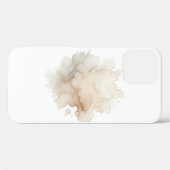 Minimalistische zachte beige abstracte bloem telef Case-Mate iPhone case (Achterkant (horizontaal))
