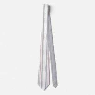 Minimalistische zachte grijze roze streep stropdas