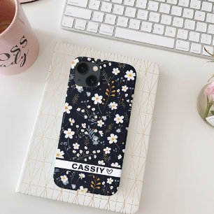 Minimalistische zachte tuin Wildbloemen hart Case-Mate iPhone Case