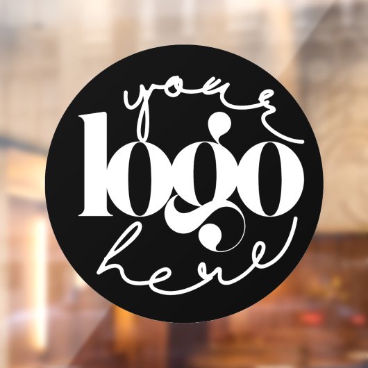 Minimalistische zakelijke aangepaste logo  raamsticker (Vel 2)