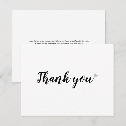 Minimalistische zakelijke bedankkaart voor profess (Voorkant / Achterkant)