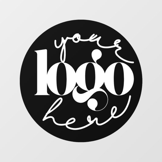 Minimalistische zakelijke bedrijfslogo op maat raamsticker (Vel)