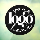 Minimalistische zakelijke bedrijfslogo op maat raamsticker (Vel 3)