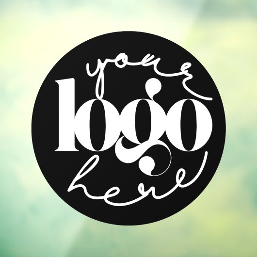 Minimalistische zakelijke bedrijfslogo op maat raamsticker (Vel 3)