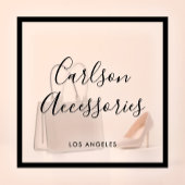 Minimalistische Zakelijke Chic Schrift Zwarte Tran Raamsticker